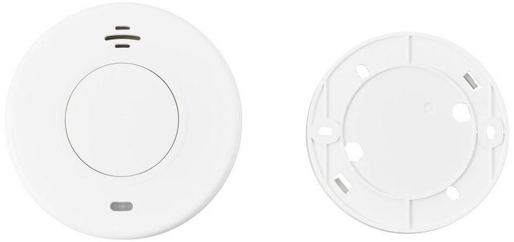 Produktbild: Sygonix EN14604 Funk-Rauchwarnmelder inkl. 10 Jahres-Batterie, vernetzbar batteriebetrieben (&Oslash; x H) 105 mm x 36 mm