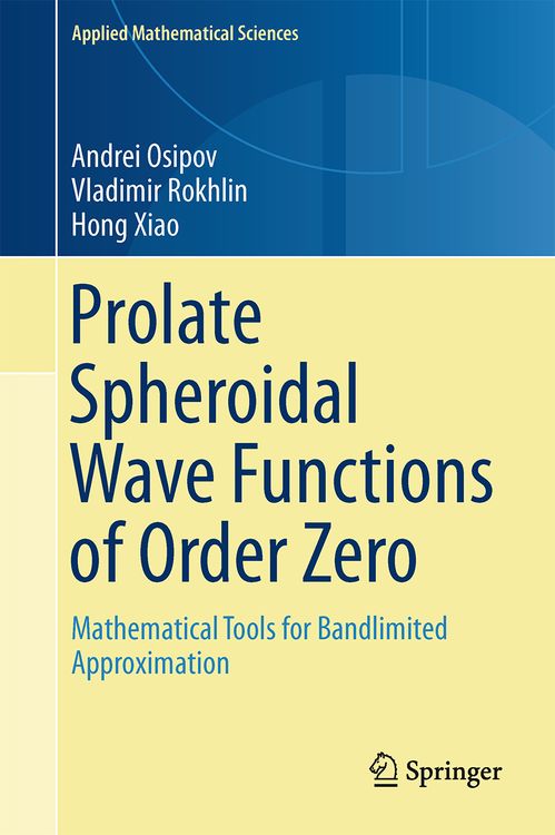 Produktbild: Prolate Spheroidal Wave Functions of Order Zero