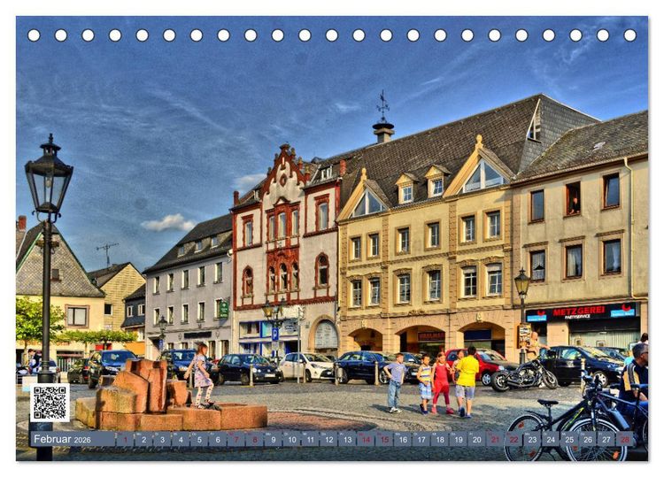 Produktbild: Kirchberg Hunsr&uuml;ck Impressionen (Tischkalender 2026 DIN A5 quer), CALVENDO Monatskalender
