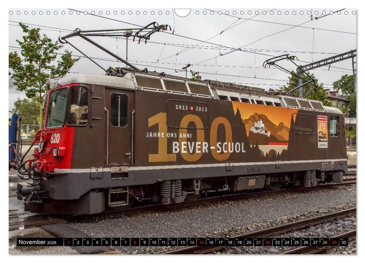 Produktbild: Rh&auml;tische Bahn 2026 (Wandkalender 2026 DIN A3 quer), CALVENDO Monatskalender