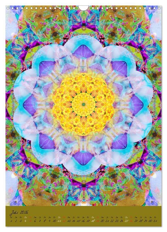 Produktbild: MANDALAS der Natur (Wandkalender 2026 DIN A3 hoch), CALVENDO Monatskalender
