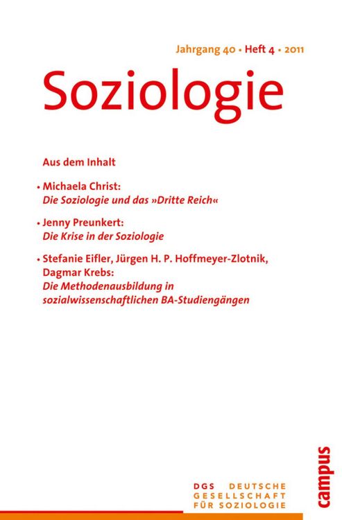 Produktbild: Soziologie 4.2011