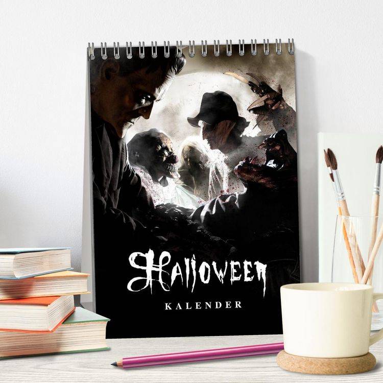 Produktbild: Halloween Optische Illusionen - Kalender 2026 (Tischkalender 2026 DIN A5 hoch), CALVENDO Monatskalender