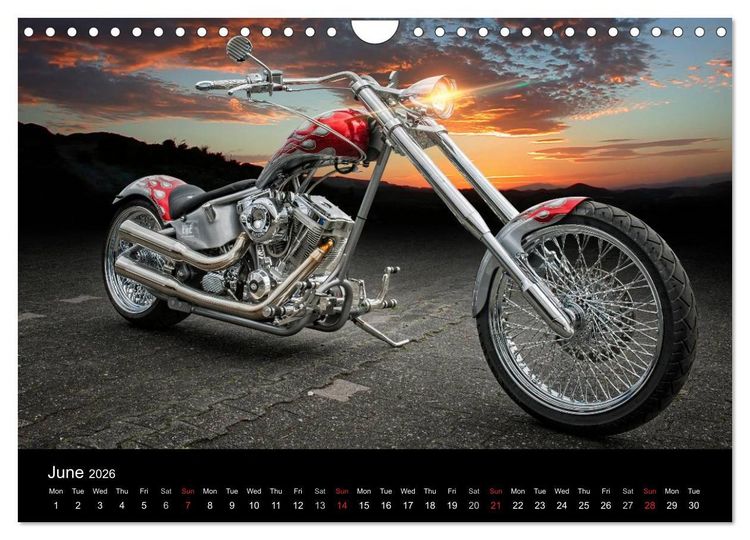 Produktbild: Motorbike Dreams (Wall Calendar 2026 DIN A4 landscape), CALVENDO 12 Month Wall Calendar