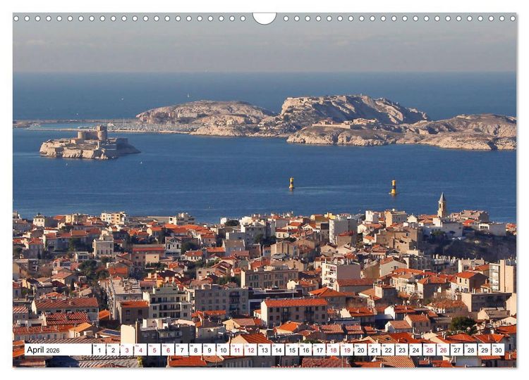 Produktbild: Marseille vom Frankfurter Taxifahrer Petrus Bodenstaff (Wandkalender 2026 DIN A3 quer), CALVENDO Monatskalender