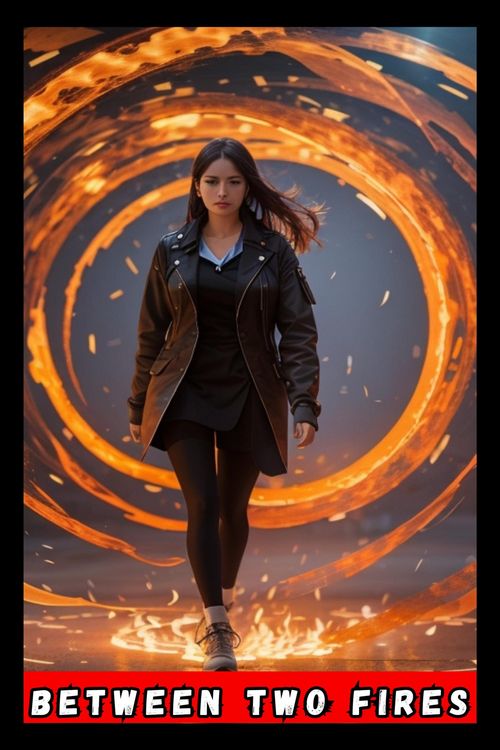 Produktbild: Between Two Fires: Miss Campbell's Struggle with Family Dynamics (contos, #1)