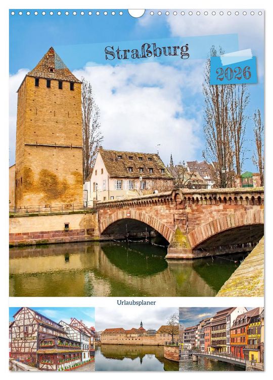 Produktbild: Stra&szlig;burg - Urlaubsplaner (Wandkalender 2026 DIN A3 hoch), CALVENDO Monatskalender