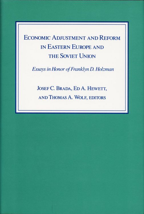 Produktbild: Economic Adjustment and Reform in Eastern Europe and the Soviet Union