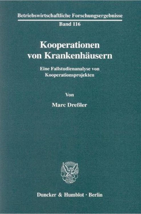 Produktbild: Kooperationen von Krankenhäusern.