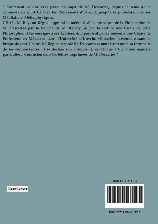 Produktbild: La Vie de Descartes