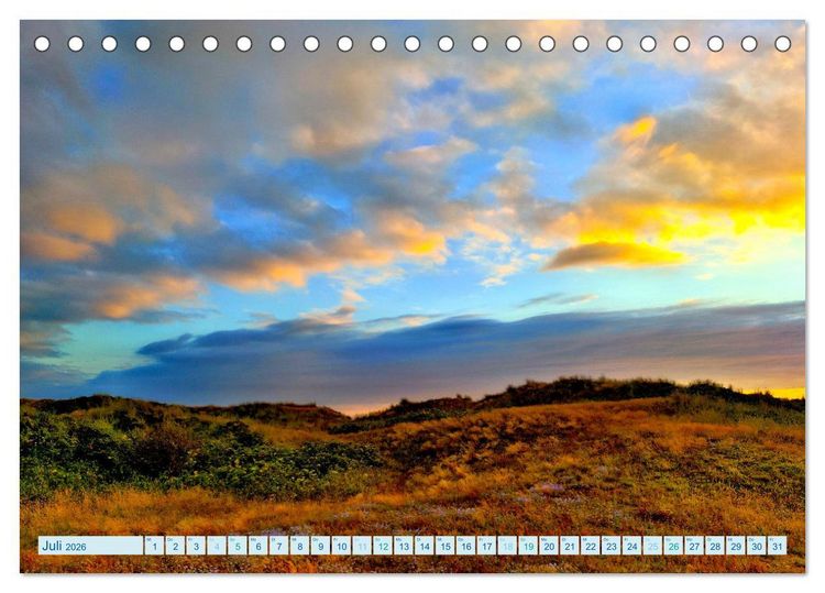 Produktbild: Beach Light Inspiration (Tischkalender 2026 DIN A5 quer), CALVENDO Monatskalender