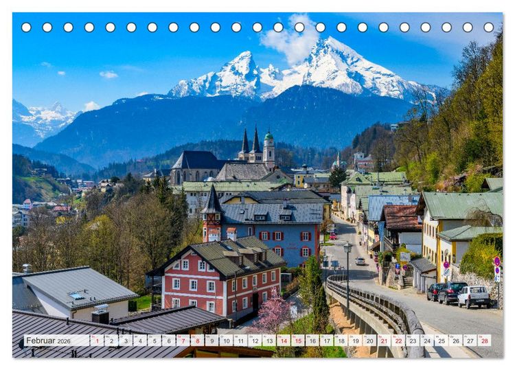 Produktbild: Urlaub im Berchtesgadener Land (Tischkalender 2026 DIN A5 quer), CALVENDO Monatskalender