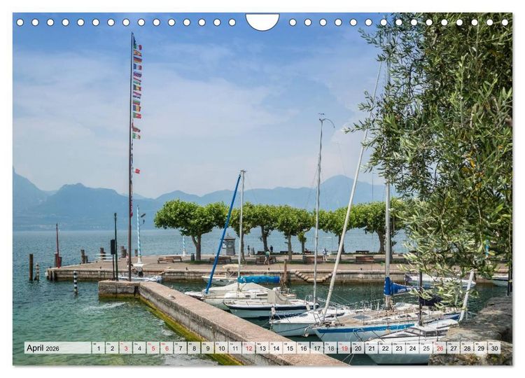 Produktbild: GARDASEE Die sch&ouml;nsten Uferpromenaden (Wandkalender 2026 DIN A4 quer), CALVENDO Monatskalender