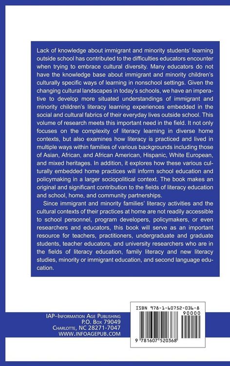 Produktbild: Multicultural Families, Home Literacies, and Mainstream Schooling (Hc)