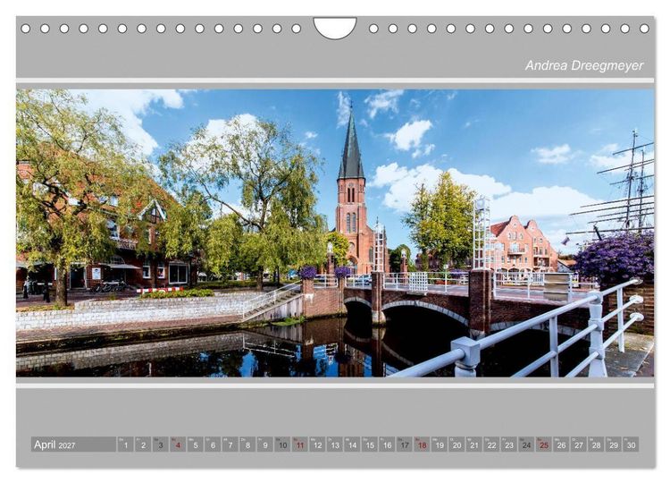 Produktbild: Papenburg-Panorama (Wandkalender 2027 DIN A4 quer), CALVENDO Monatskalender