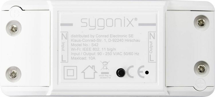 Produktbild: Wi-Fi Schalter 1-Kanal Schaltleistung (max.) 2300W