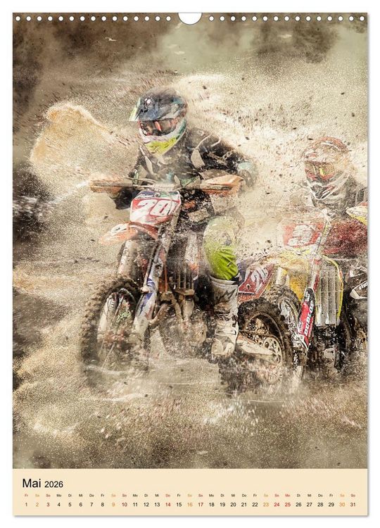 Produktbild: Motocross - Sport der Extreme (Wandkalender 2026 DIN A3 hoch), CALVENDO Monatskalender