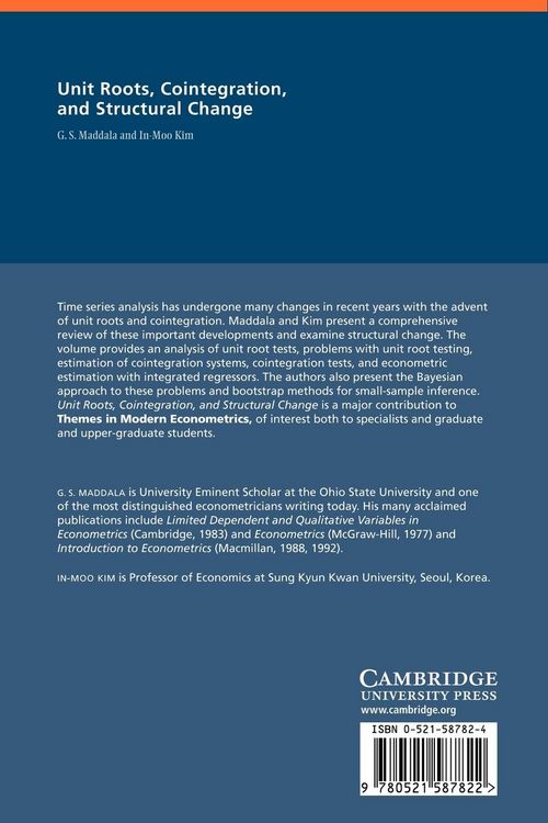 Produktbild: Unit Roots, Cointegration and Structural Change