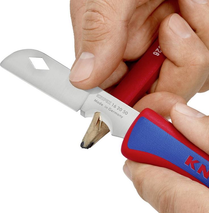 Produktbild: Knipex 16 20 50 SB Abisoliermesser