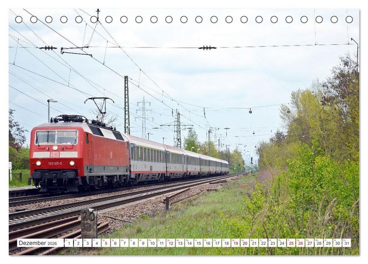 Produktbild: Die Baureihe 120 der Deutschen Bahn (Tischkalender 2026 DIN A5 quer), CALVENDO Monatskalender