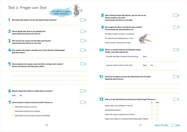 Produktbild: Fit f&uuml;r Lesetests 4. Klasse. Mein Testheft