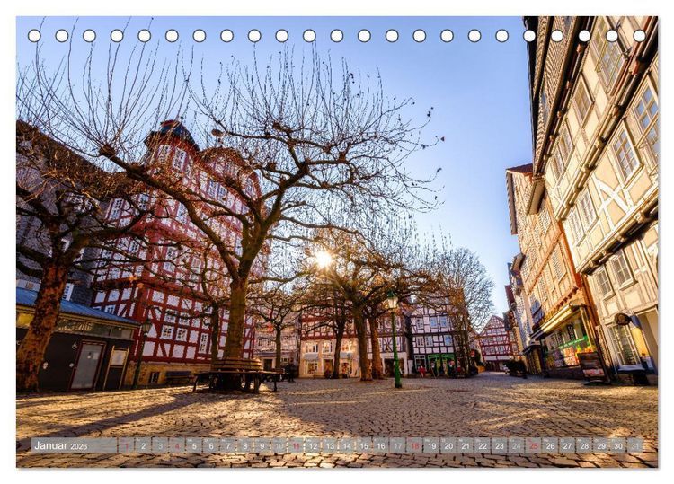 Produktbild: Ein Blick auf Melsungen (Tischkalender 2026 DIN A5 quer), CALVENDO Monatskalender