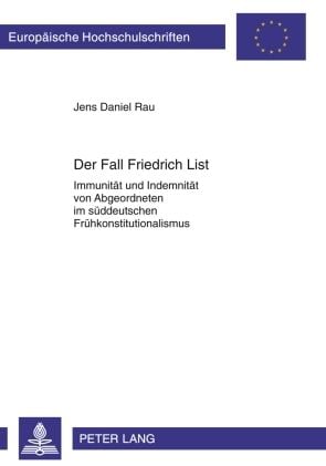Produktbild: Der Fall Friedrich List
