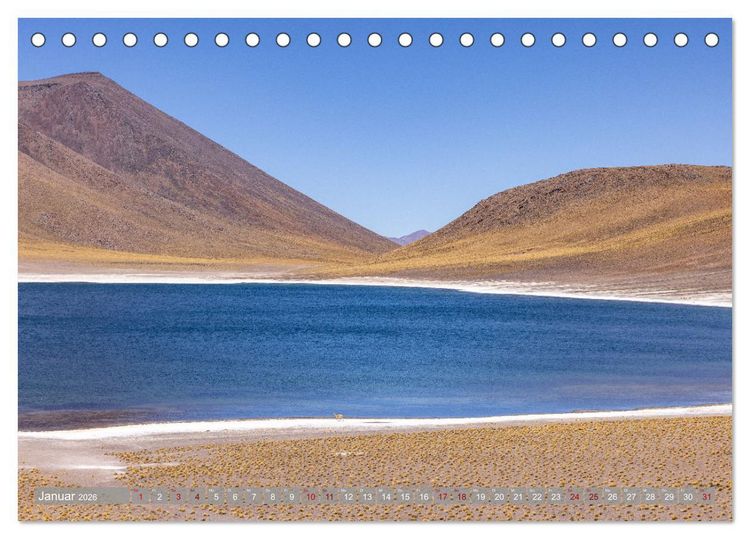 Produktbild: Chile - S&uuml;damerikas Geheimtipp im Farbrausch (Tischkalender 2026 DIN A5 quer), CALVENDO Monatskalender