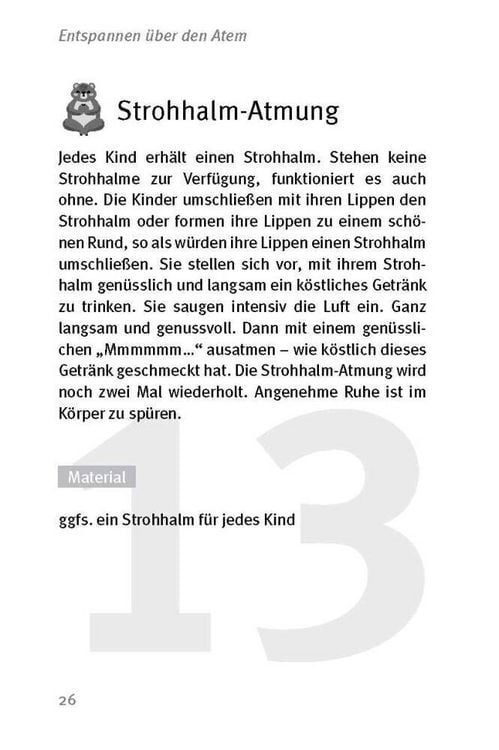 Produktbild: Die 50 besten Spiele zum Durchatmen und Entspannen für 6- bis 10-Jährige