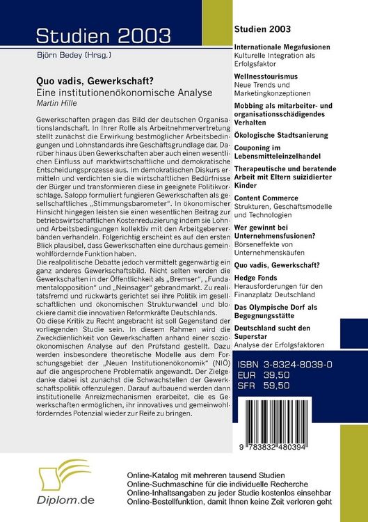 Produktbild: Quo vadis, Gewerkschaft?