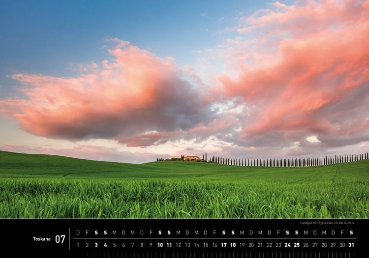 Produktbild: Toskana Premiumkalender 2027