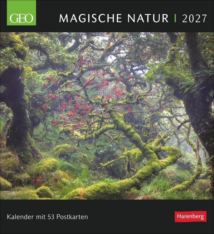 Produktbild: GEO Magische Natur Postkartenkalender 2027 - Wochenkalender mit 53 Postkarten
