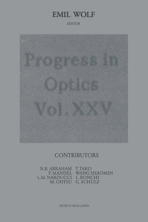 Produktbild: Progress in Optics