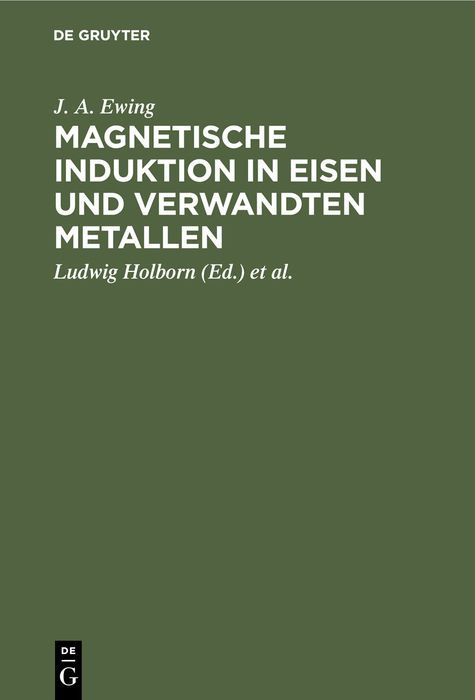Produktbild: Magnetische Induktion in Eisen und verwandten Metallen