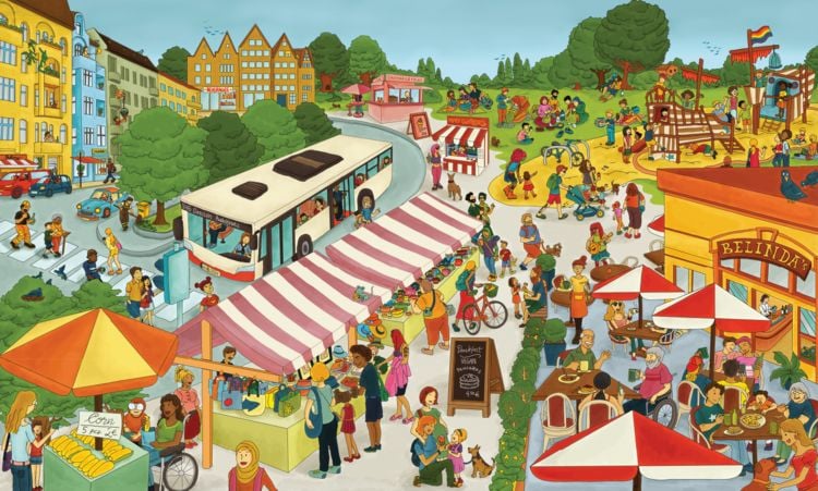 Produktbild: Mimis Colorful World &ndash; Wimmelbuch f&uuml;r Kinder