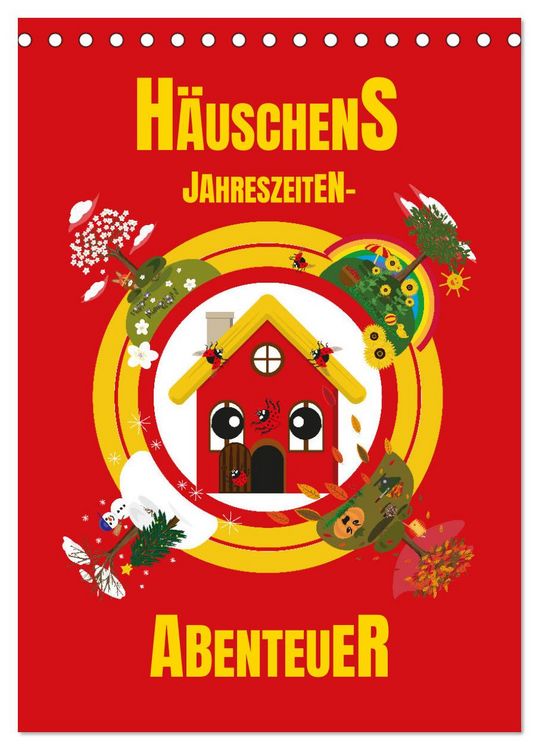 Produktbild: H&auml;uschens Jahreszeiten-Abenteuer (Tischkalender 2026 DIN A5 hoch), CALVENDO Monatskalender