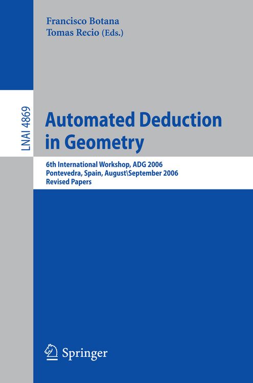Produktbild: Automated Deduction in Geometry