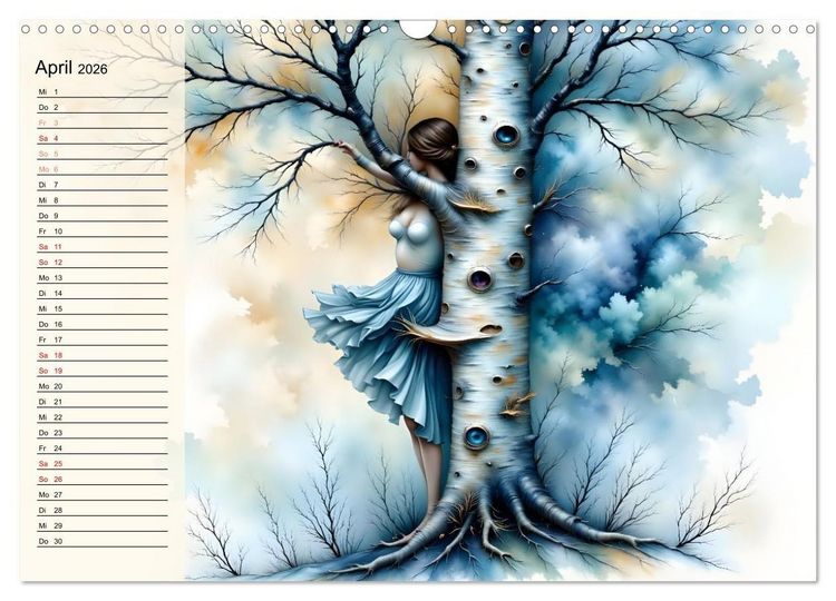 Produktbild: Waldgeborene Eleganz (Wandkalender 2026 DIN A3 quer), CALVENDO Monatskalender