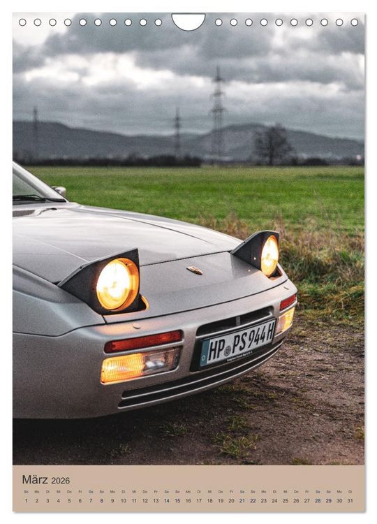 Produktbild: Porsche 944 - Fine Art (Wandkalender 2026 DIN A4 hoch), CALVENDO Monatskalender