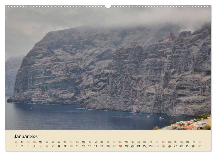 Produktbild: Teneriffa 2026 (Wandkalender 2026 DIN A2 quer), CALVENDO Monatskalender