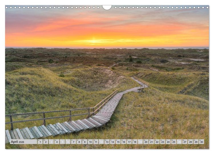 Produktbild: Wundersch&ouml;ne Nordsee - Faszinierende K&uuml;stenlandschaften (Wandkalender 2026 DIN A3 quer), CALVENDO Monatskalender