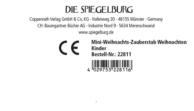 Produktbild: Mini-Zauberstab - Wintertiere im Weihnachtswald, sort.i.D.