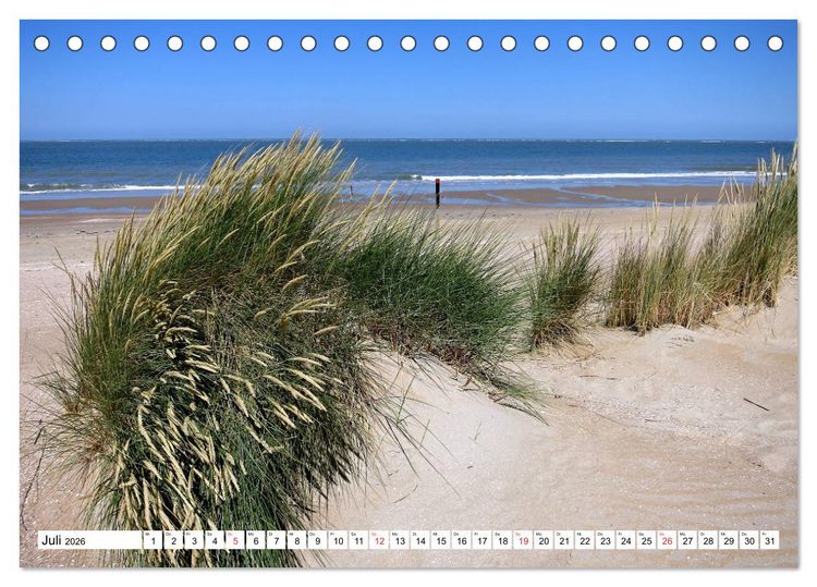 Produktbild: Ouddorp - Nordseeperle (Tischkalender 2026 DIN A5 quer), CALVENDO Monatskalender