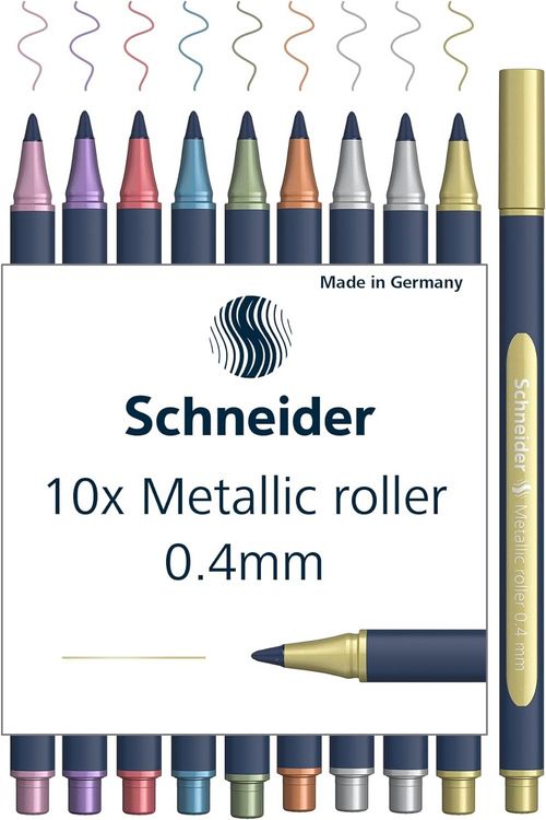 Produktbild: Schneider Metallic Rollerball Paint-It 050, 0.4mm, 10er Set