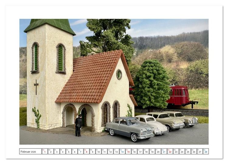 Produktbild: Architektur in Miniatur (Tischkalender 2026 DIN A5 quer), CALVENDO Monatskalender