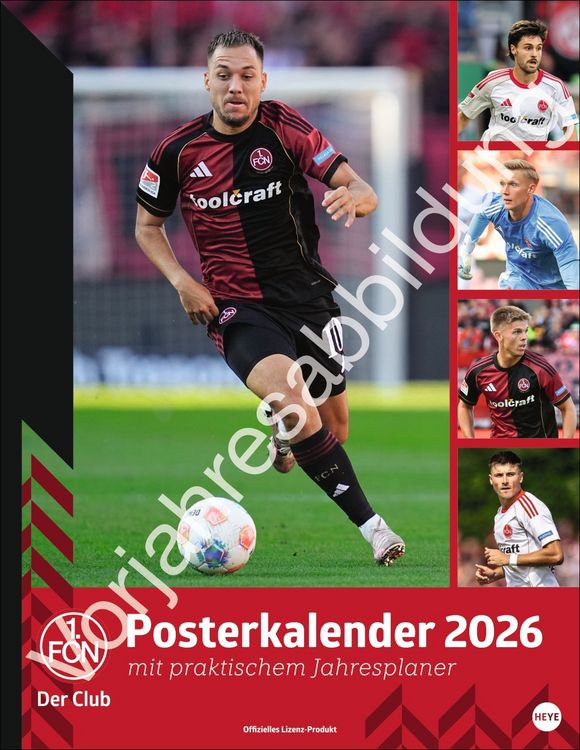 Produktbild: 1. FC N&uuml;rnberg Posterkalender 2027