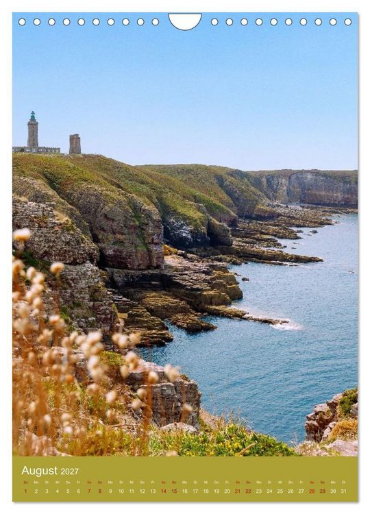 Produktbild: Facetten der Bretagne. Granit, Meer und Geschichte (Wandkalender 2027 DIN A4 hoch), CALVENDO Monatskalender