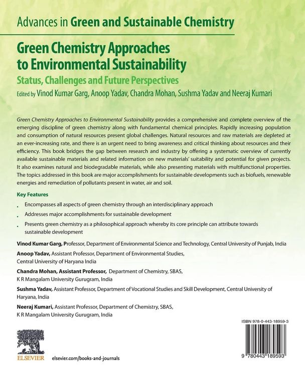 Produktbild: Green Chemistry Approaches to Environmental Sustainability