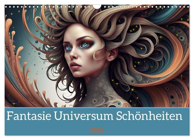 Produktbild: Fantasie Universum Sch&ouml;nheiten (Wandkalender 2026 DIN A3 quer), CALVENDO Monatskalender