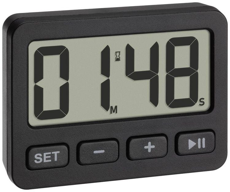 Produktbild: TFA Dostmann 60.2036.01 Quarz Wecker Schwarz Alarmzeiten 1 1 Timerzeit